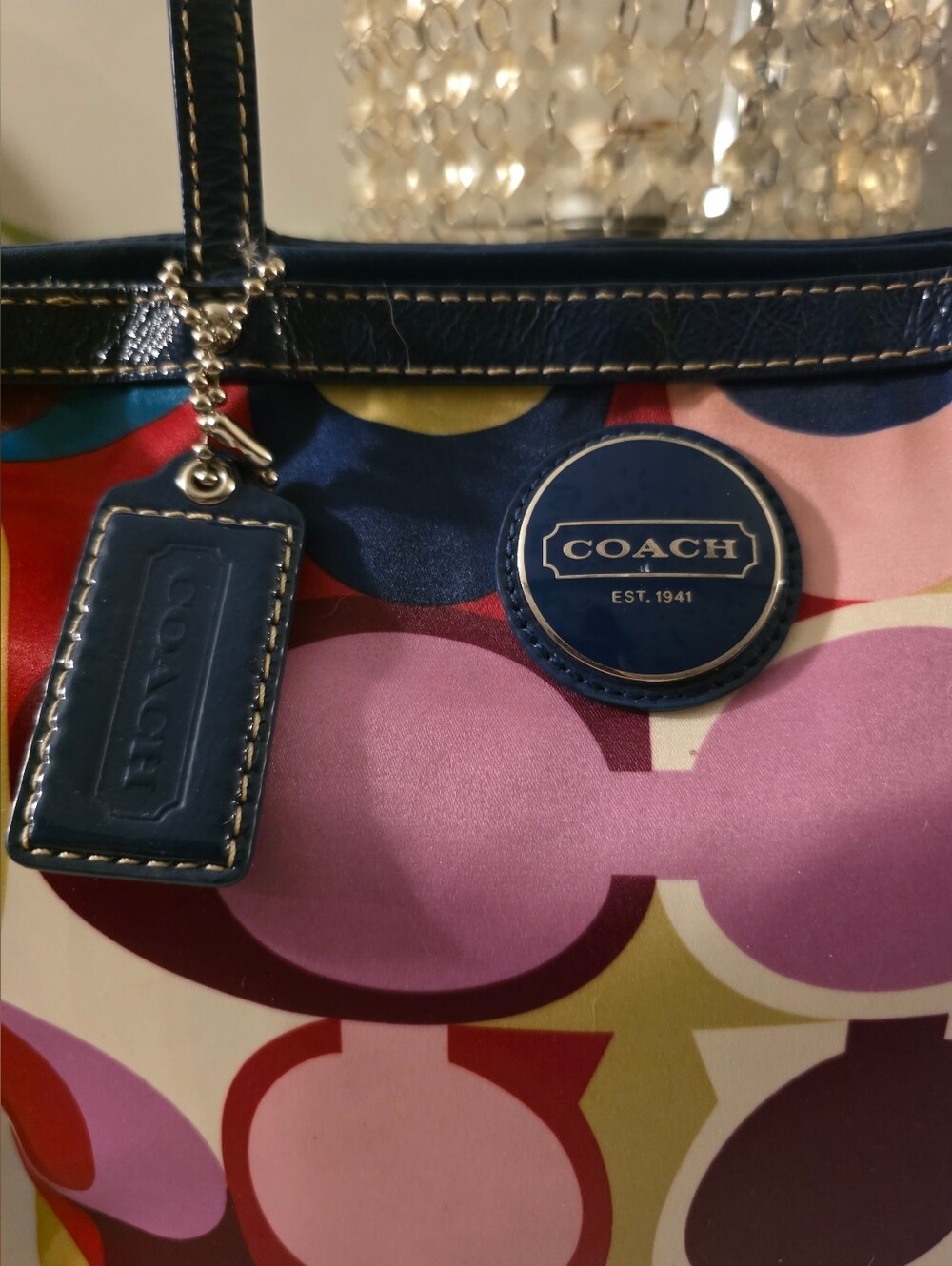 Coach Multicolor Signature Canvas Tote Bag - Picture 2 of 7